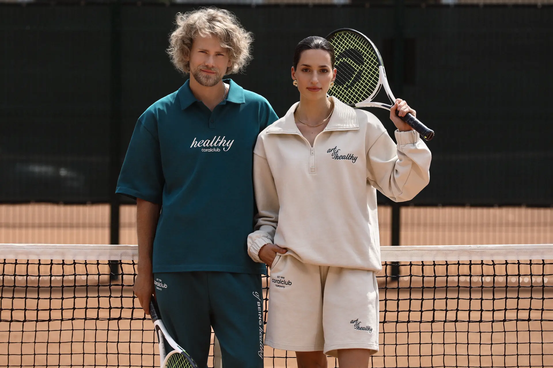 Толстовка с воротом на молнии унисекс, бежевая