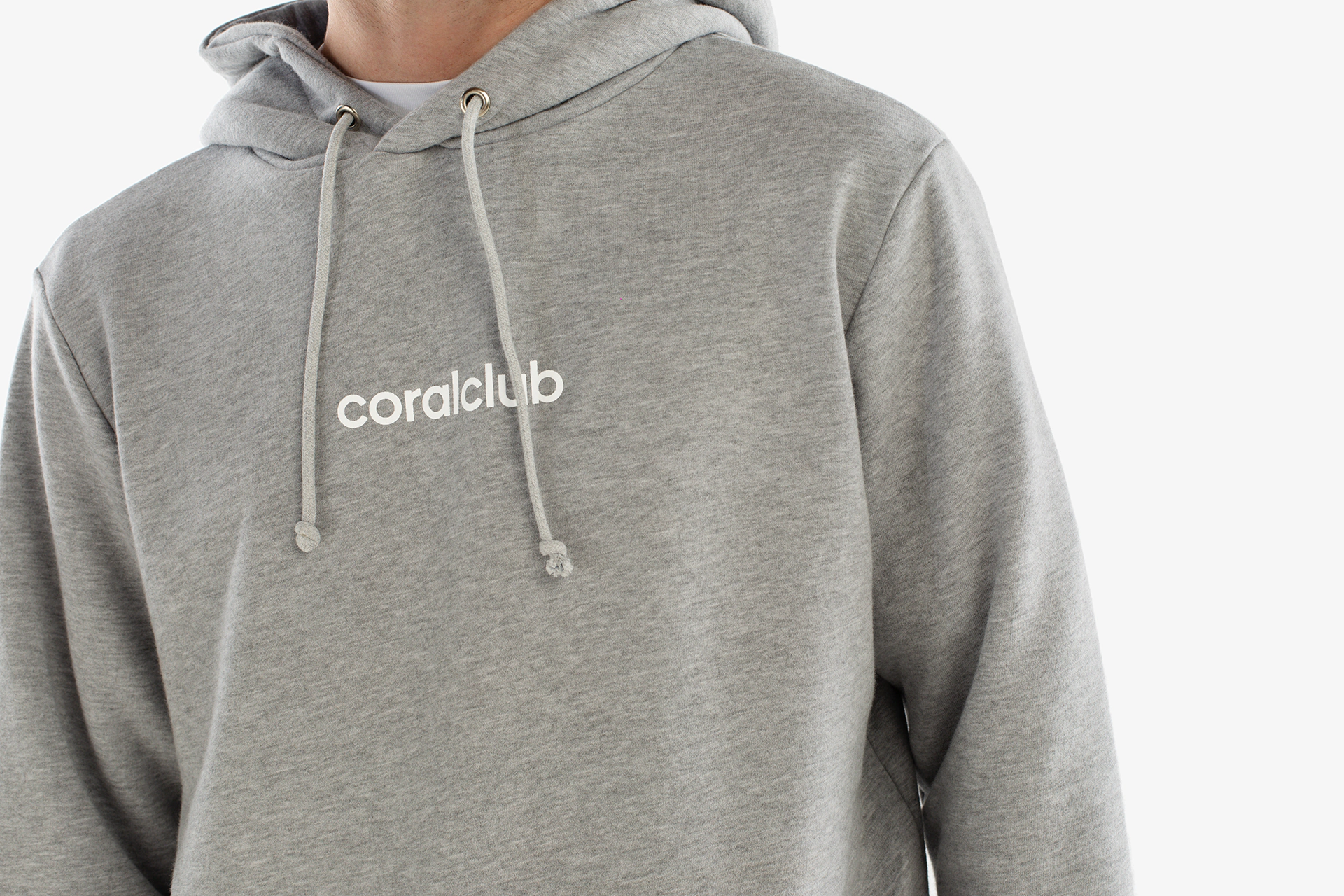 Толстовка мужская, светло-серая