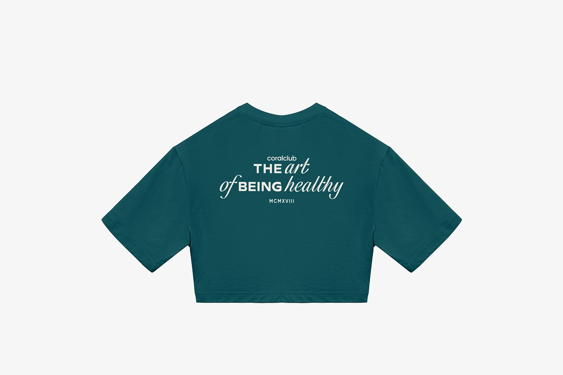 Футболка кроп женская, зеленая